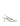 Women's white leather slingback kitten heel with pointed toe and elastic fastening