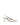 Women's white leather slingback kitten heel with pointed toe and elastic fastening