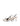 Women's white leather slingback kitten heel with pointed toe and elastic fastening