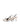 Women's white leather slingback kitten heel with pointed toe and elastic fastening