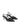 Women's black leather slingback kitten heel with knot detailling