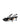 Women's black leather slingback kitten heel with knot detailling