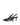 Women's slingback kitten heel in black embossed croc leather with pointed toe and v shaped throat and elastic fastening