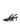 Women's slingback kitten heel in black embossed croc leather with pointed toe and v shaped throat and elastic fastening