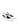 Women's slingback kitten heel in white croc leather with pointed toe and v shaped throat and elastic fastening