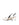 Women's slingback kitten heel in white croc leather with pointed toe and v shaped throat and elastic fastening