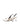 Women's slingback kitten heel in white croc leather with pointed toe and v shaped throat and elastic fastening