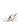 Women's slingback kitten heel in white croc leather with pointed toe and v shaped throat and elastic fastening