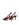 Women's red wine patent leather slingback kitten heels with pointed toe and v-cut throat