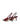 Women's red wine patent leather slingback kitten heels with pointed toe and v-cut throat
