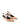 Women's camel tan suede slingback kitten heels with elastic closure and pointed toe