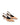 Women's camel tan suede slingback kitten heels with elastic closure and pointed toe