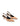 Women's camel tan suede slingback kitten heels with elastic closure and pointed toe