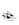 Women's white leather slingback kitten heel pump with elasticated fastening and pointed toe