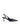 Women's black leather dorsay heel with elasticated slingback and pointed toe