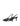 Women's black leather dorsay heel with elasticated slingback and pointed toe