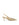Women's custard butter yellow slingback kitten heel laser cut upper, pointed toe, elastic slingback