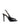 Black peep toe stiletto heels