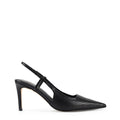 Women's blake snake embossed leather stiletto heel with slingback and pointed toe