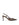 Women's brown snake embossed leather stiletto heel with slingback and pointed toe