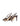 Women's brown snake embossed leather stiletto heel with slingback and pointed toe