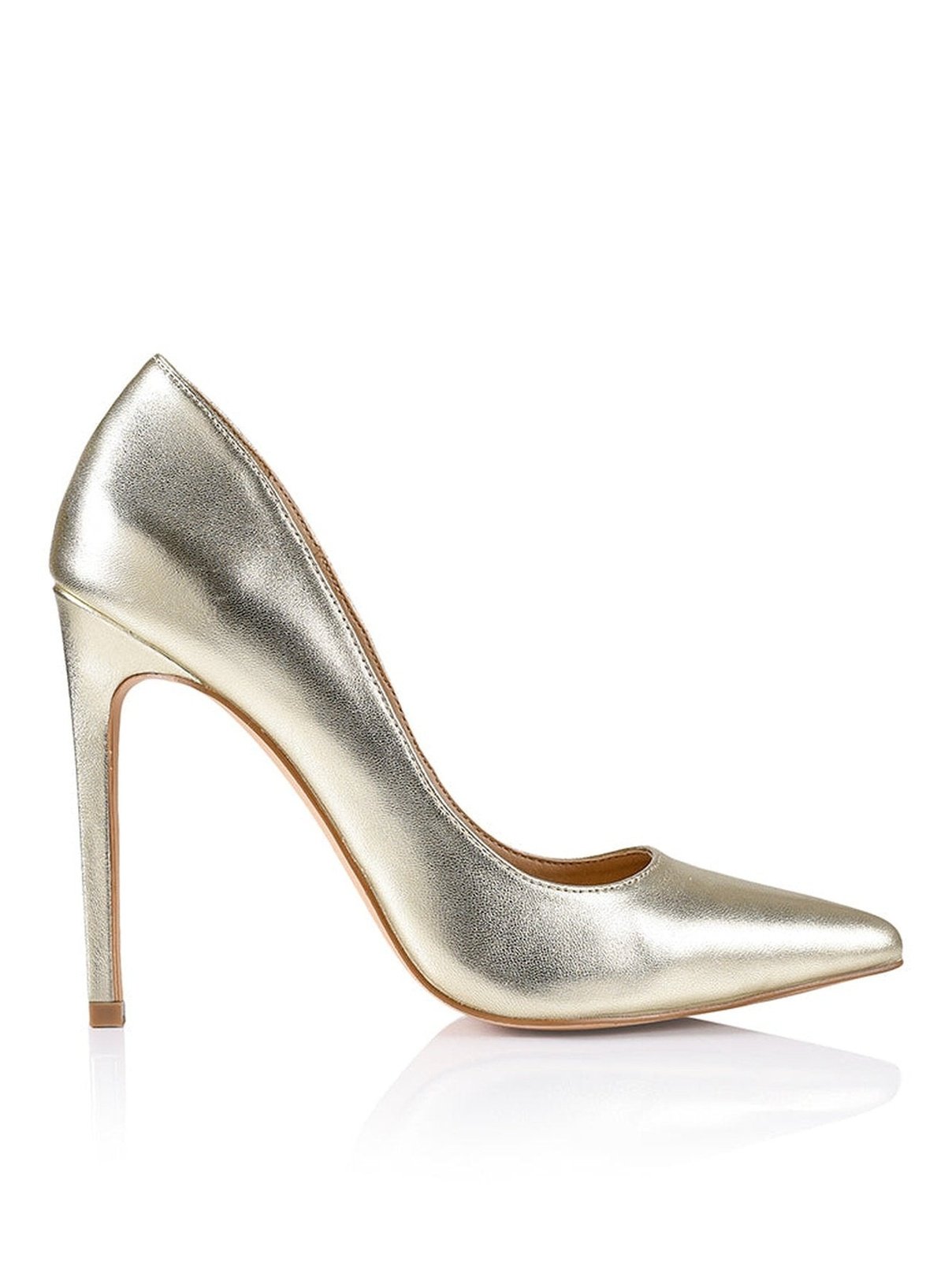 Anabelle Stiletto Pumps - Soft Gold Leather