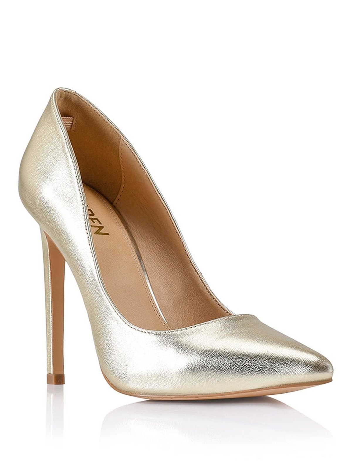 Anabelle Stiletto Pumps - Soft Gold Leather