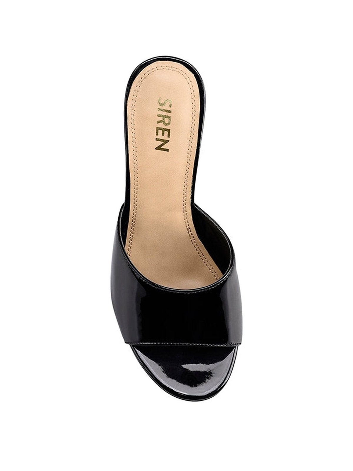Bear Clear Wedge Heels Black Patent | Siren Shoes