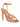 Dagger Stiletto Heels - Orange Metallic Leather