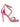 Danger Stiletto Heels - Hot Pink Metallic