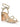 Kianna Block Heel Sandals - Soft Gold Leather