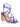 Kilby Block Heel Sandals - Purple Metallic Leather