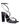 Pia Block Heel Sandals - Black Satin/ Glitter