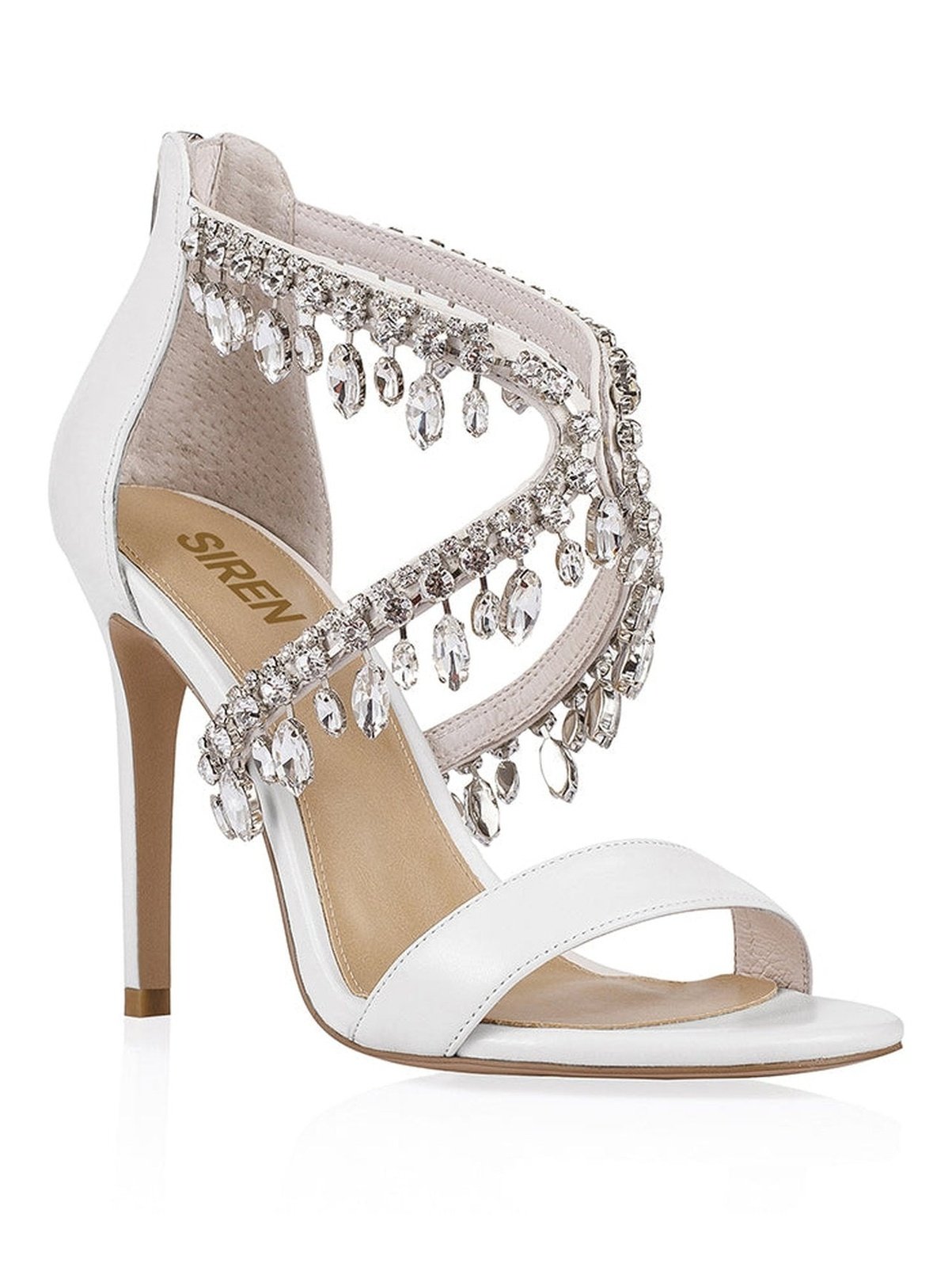 Bora Bora Formal Heels 15 White Kid Leather Siren Shoes
